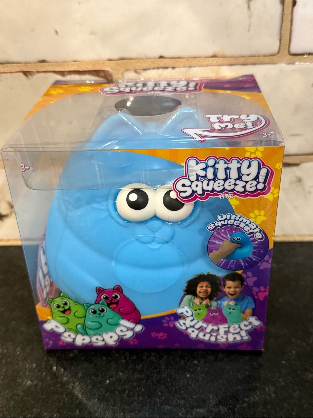 PPNC Kitty Squeeze! Blue Squishy Plush Toy by Squeeze